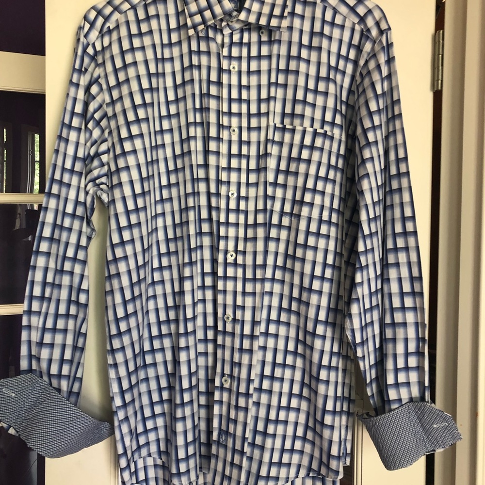 Bugatchi Men's Cotton Classic Fit Long Sleeve